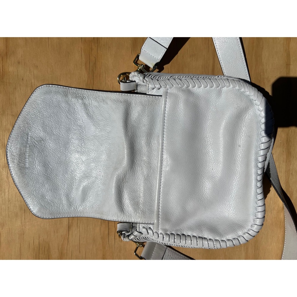 Aimee Kestenberg whiteLeather Whipstitch Crossbody Bag with Empathy Lining - Picture 7 of 10